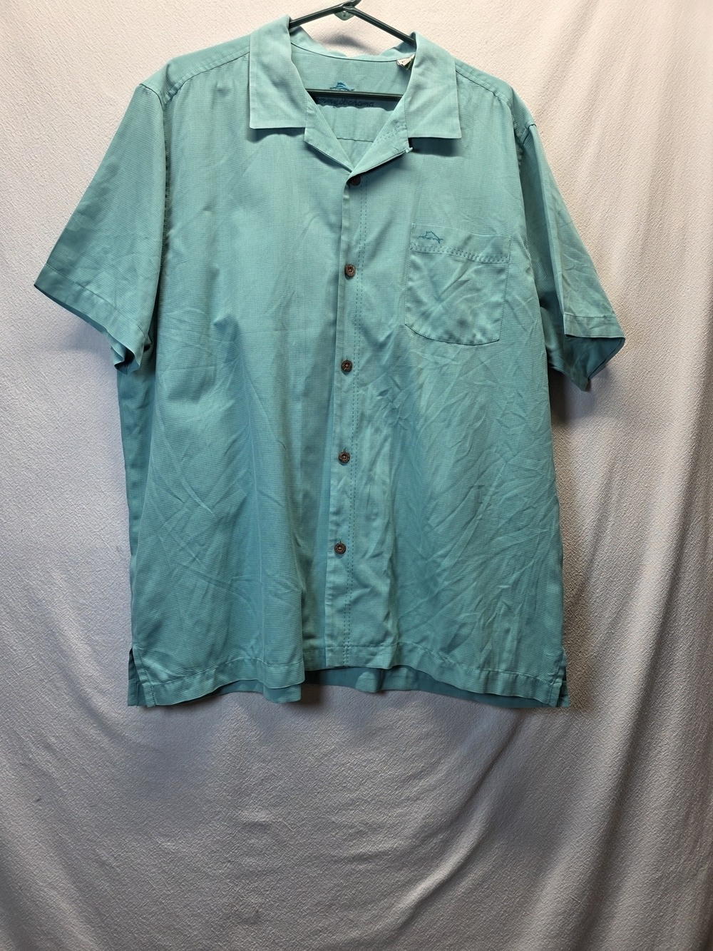 Tommy Bahama Aqua Short-Sleeve Button-Down Shirt Island Zone